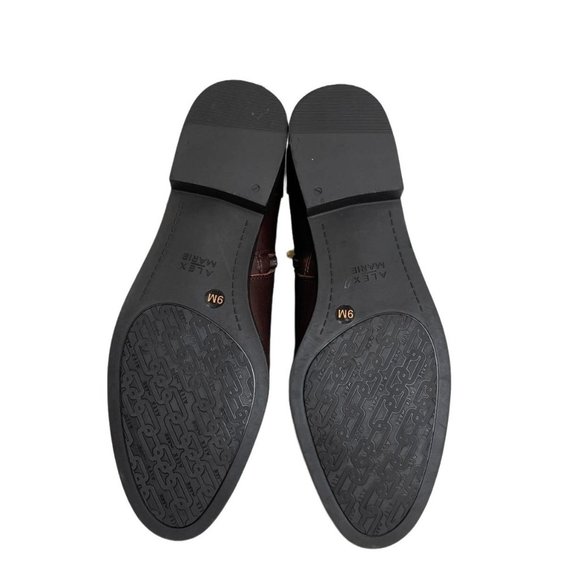 Alex Marie Brown Side Zip Leather Ankle Boots size9 - Picture 7 of 7